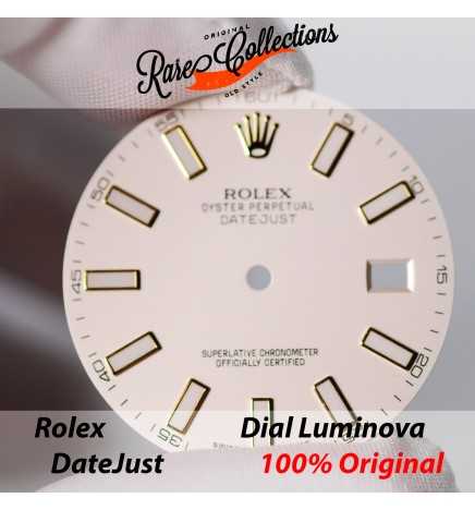 USED Usato Rolex Dial 116330 116334 Silver Luminova DateJust 0075