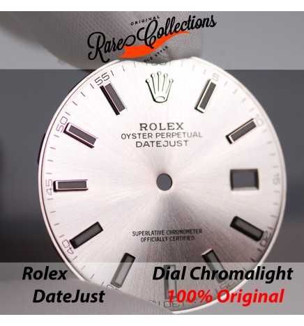Dial Quadrante Rolex 126300 Grigio Grey Chromalight DateJust 0082