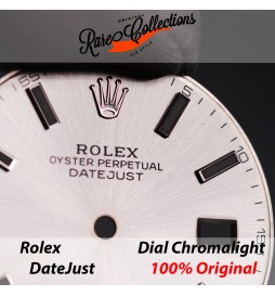 Dial Quadrante Rolex 126300 Grigio Grey Chromalight DateJust 0082
