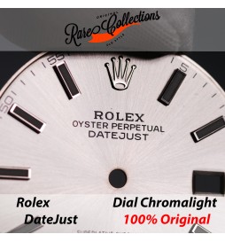 Dial Quadrante Rolex 126300 Grigio Grey Chromalight DateJust 0082