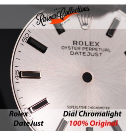 Dial Quadrante Rolex 126300 Grigio Grey Chromalight DateJust 0082