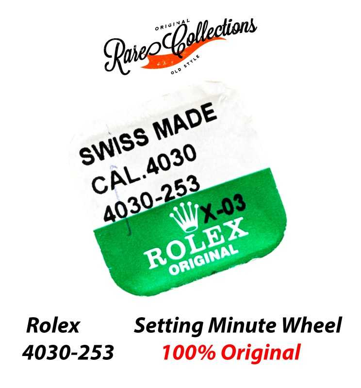 Blister Nuovo Rolex 4030-253 Setting Minute Wheel Rinvio Ruota Minuteria