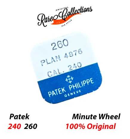 Blister Nuovo Patek Philippe Genuine 240 260 4876 Minute Wheel Ruota Minuteria