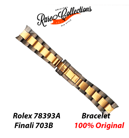 USED Usato Bracciale Bracelet Rolex 78393 End Links 703b Steel Gold 20mm 16523 X5 Daytona
