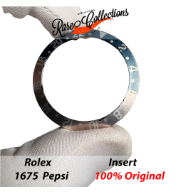 USED Usato Bezel Insert Rolex 1675 Blue Red Rosso Inserto .89