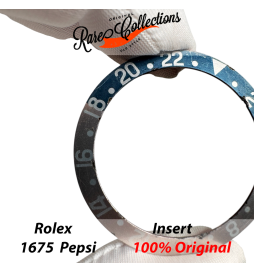 USED Usato Bezel Insert Rolex 1675 Blue Red Rosso Inserto .89