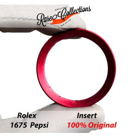 USED Usato Bezel Insert Rolex 1675 Blue Red Rosso Inserto .89