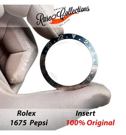 USED Usato Bezel Insert Rolex 1675 Blue Red Rosso Inserto .89