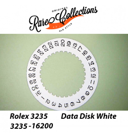 USED Data Indicator White Rolex 3235-16200 Datario Bianco 3235 Usato