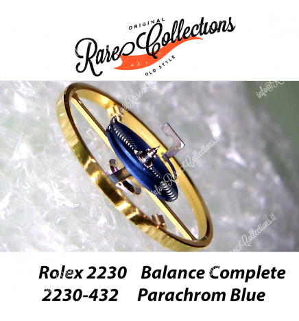 NEW Nuovo Rolex 2230-432 2235 Balance Complete Parachrom Blu Bilanciere