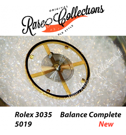 NEW Nuovo Rolex 3035 5019 Balance Complete Bilanciere