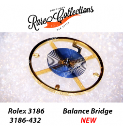 NEW Nuovo Rolex 3186-432 Balance Complete Parachrom Blu Bilanciere Ricambio