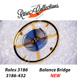 NEW Nuovo Rolex 3186-432 Balance Complete Parachrom Blu Bilanciere Ricambio