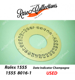 USED per Rolex 1555 1556 8016-101 Day Date1803 Data Indicator Champagne Usato