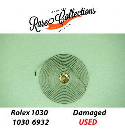 USED Rolex 1030 6932 Balance hairspring only 1036 Ricambio Danneggiata Broken