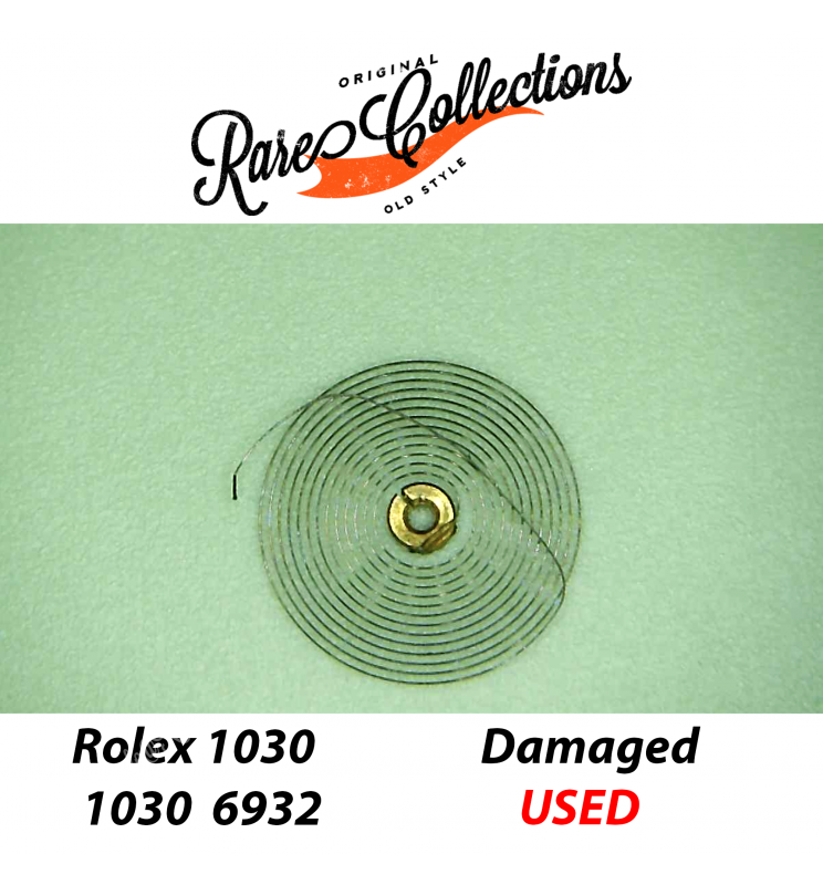 USED Rolex 1030 6932 Balance hairspring only 1036 Ricambio Danneggiata Broken