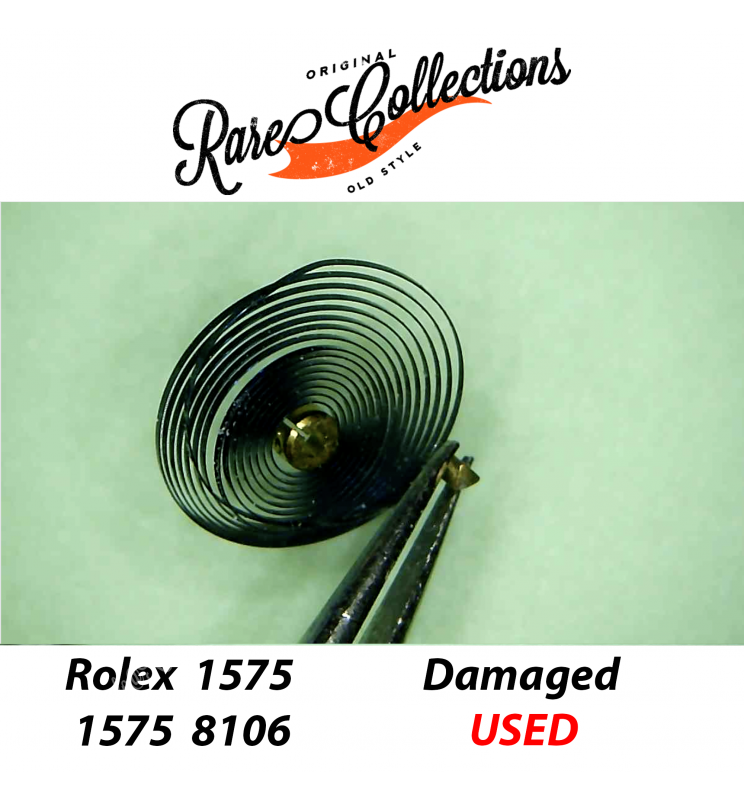 Rolex 1570-8106 1575 8106 Bilanciere Balance Spirale sistemare Broken Damage .2