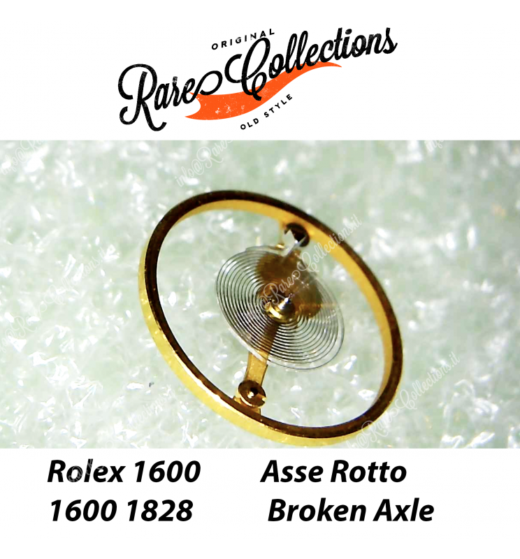 USED Usato Rolex 1600 1828 Balance Complete Bilanciere Broken Axle Hairspring OK USED Usato Rolex 1600 1828 Balance Complete Bilanciere Broken Axle Hairspring OK