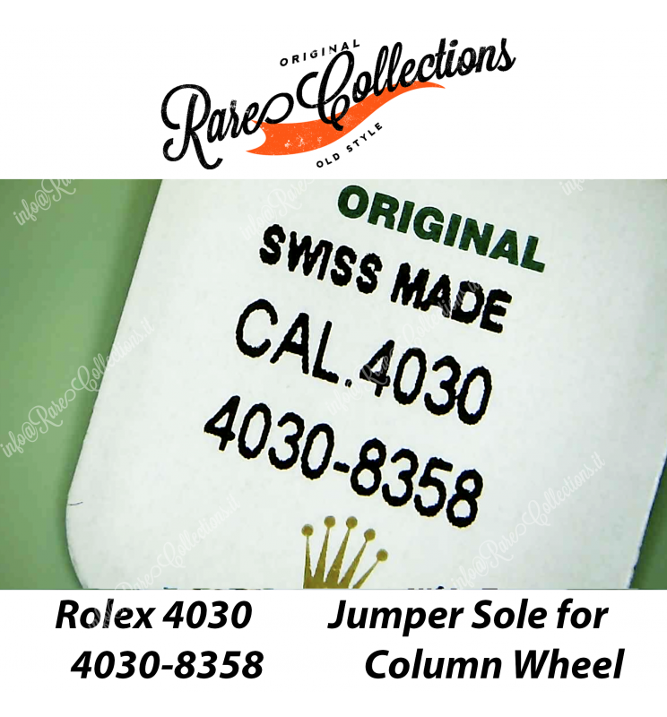NEW Nuovo Blister Rolex Daytona 4030-8358 Jumper Sole for Column X1 NEW Nuovo Blister Rolex Daytona 4030-8358 Jumper Sole for Column X1