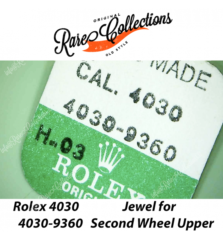 NEW Nuovo Blister Rolex Daytona 4030-9360 Jewel for Second Wheel Upper Gioiello X1 NEW Nuovo Blister Rolex Daytona 4030-9360 Jewel for Second Wheel Upper Gioiello X1