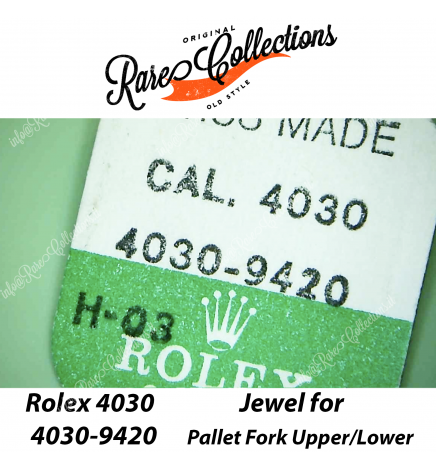 NEW Nuovo Blister Rolex Daytona 4030-9420 Jewel for Pallet Fork Upper/Lower Gioiello Ancora X1