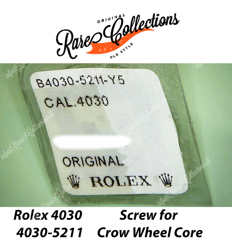 NEW Nuovo Rolex Daytona 4030-5211 Screw for Crown Wheel Core X1 Vite Ruota Corona NEW Nuovo Rolex Daytona 4030-5211 Screw for Crown Wheel Core X1 Vite Ruota Corona