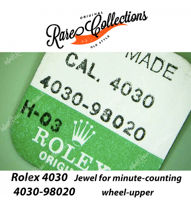 NEW Nuovo Blister Rolex 4030-98020 Jewel for minute-counting Wheel-upper X1 NEW Nuovo Blister Rolex 4030-98020 Jewel for minute-counting Wheel-upper X1