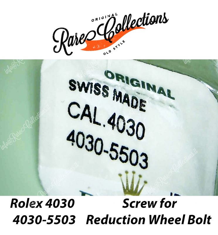 NEW Nuovo Blister Rolex 4030-5503 Screw for Reduction Wheel Bolt X1 Vite NEW Nuovo Blister Rolex 4030-5503 Screw for Reduction Wheel Bolt X1 Vite