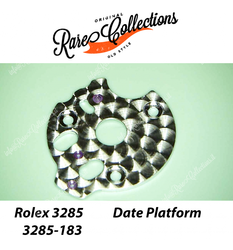 NEW Nuovo Rolex 3285-183 Data Platform GMT 24 Piastra Data