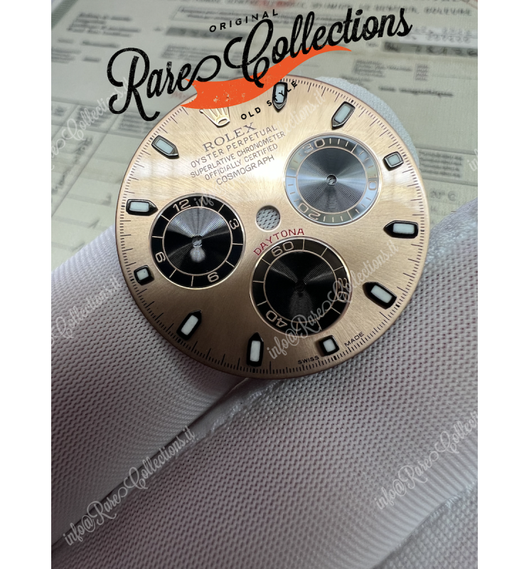 Rolex 116505 116515 Daytona Dial Black Rose Gold Quadrante Oro Rosa 0044