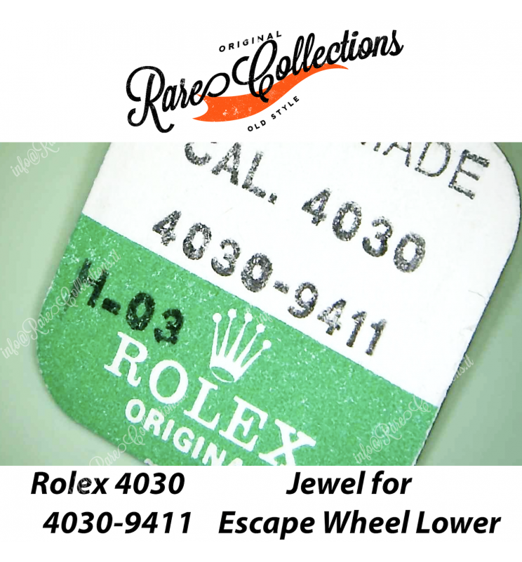 NEW Nuovo Rolex Daytona 4030-9411 Jewel for Escape Wheel Lower Gioiello NEW Nuovo Rolex Daytona 4030-9411 Jewel for Escape Wheel Lower Gioiello