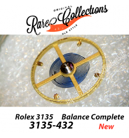 NEW Nuovo Rolex 3135-432 Balance Complete Parachrom Blu Bilanciere
