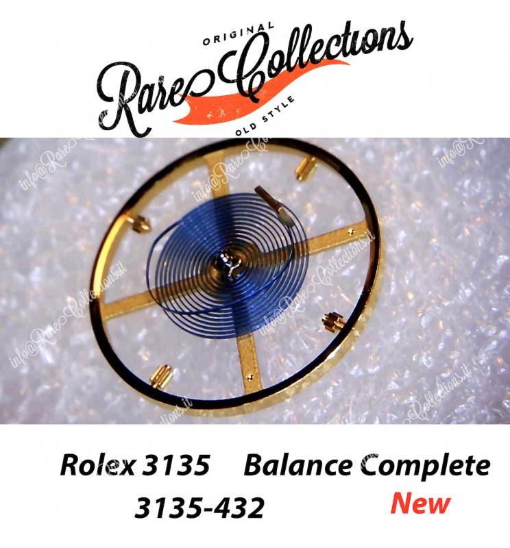 NEW Nuovo Rolex 3135-432 Balance Complete Parachrom Blu Bilanciere NEW Nuovo Rolex 3135-432 Balance Complete Parachrom Blu Bilanciere