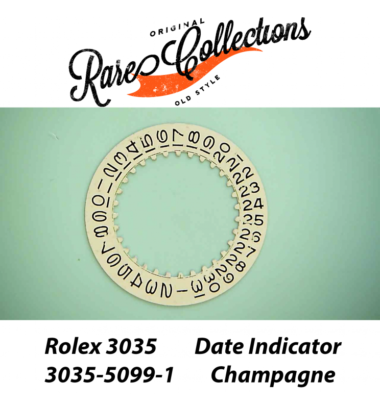 USED Usato Rolex 3035 5099-1 Date Indicator Champagne