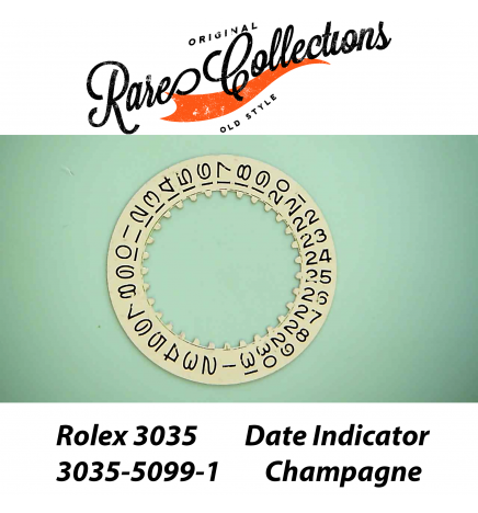 USED Usato Rolex 3035 5099-1 Date Indicator Champagne