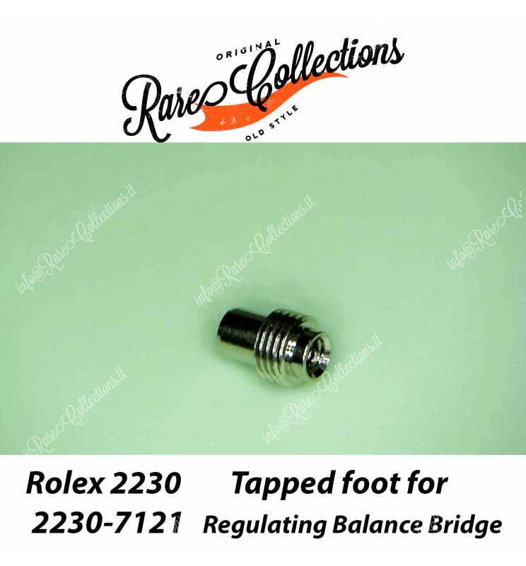 NEW Nuovo Rolex 2230-7121 Tapped Foot of Balance Bridge Piedino Ponte NEW Nuovo Rolex 2230-7121 Tapped Foot of Balance Bridge Piedino Ponte