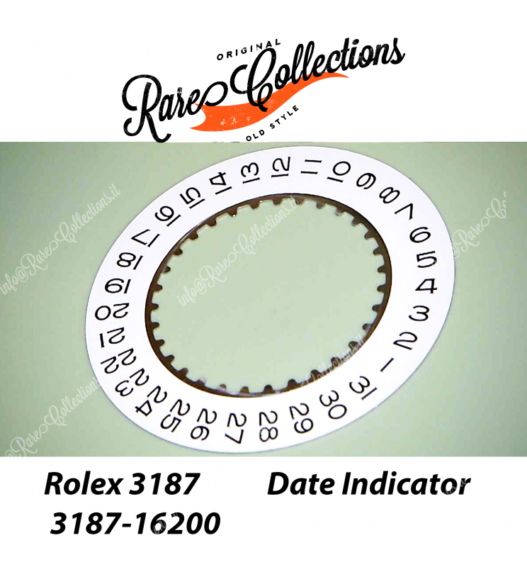NEW Nuovo Data Indicator White Rolex 3187-16200 Datario Bianco 3187 Nuovo NEW Nuovo Data Indicator White Rolex 3187-16200 Datario Bianco 3187 Nuovo