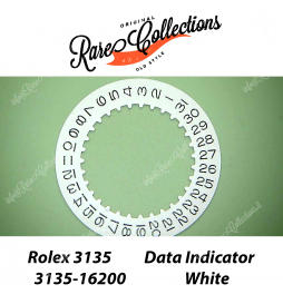 NEW Nuovo Data Indicator White Rolex 3135-16200 Datario Bianco 3135 Nuovo