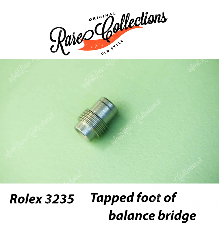 NEW Nuovo Rolex 3235-7120 Tapped foot of balance bridge Piedino Ponte Bilanciere NEW Nuovo Rolex 3235-7120 Tapped foot of balance bridge Piedino Ponte Bilanciere