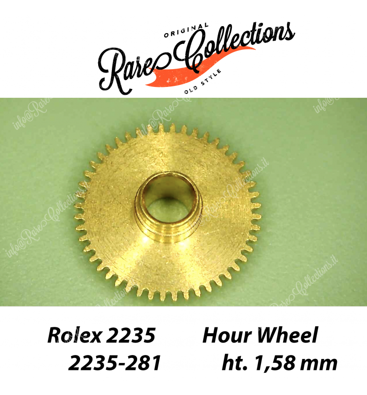 NEW Nuovo Rolex 2235-281 Hour Wheel Ruota Ore Ricambio h 1,58mm NEW Nuovo Rolex 2235-281 Hour Wheel Ruota Ore Ricambio h 1,58mm