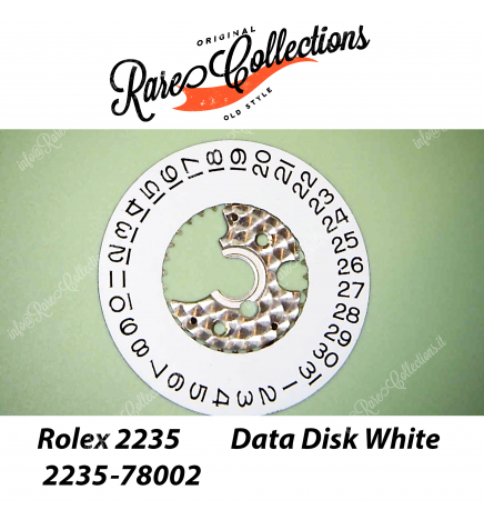 USED Data Indicator White Rolex 2235-78002 Datario Bianco 2235 Usato