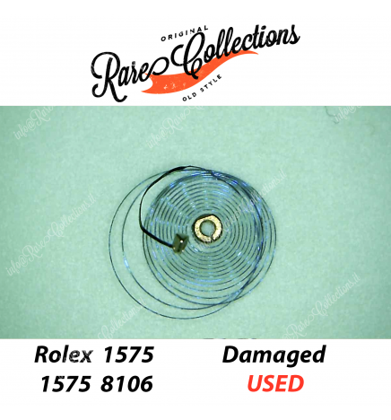 Rolex 1570-8106 1575 8106 Bilanciere Balance Spirale sistemare Broken Damage .3