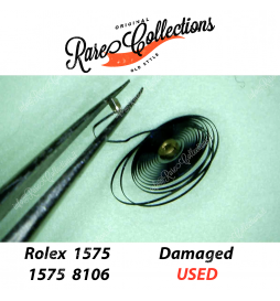 Rolex 1570-8106 1575 8106 Bilanciere Balance Spirale sistemare Broken Damage .3