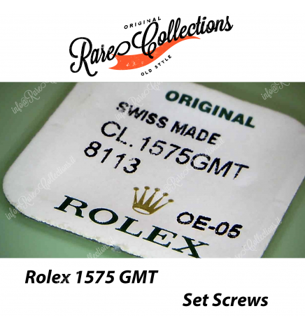 NEW Nuovo Rolex 1575 GMT 8113 Set Screws Set Viti Nuovo in Blister