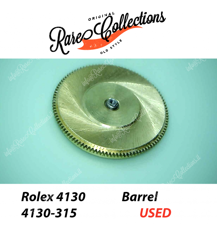 USED Usato Rolex Daytona 4130-315 Barrel With Arbor and Mainspring Bariletto USED Usato Rolex Daytona 4130-315 Barrel With Arbor and Mainspring Bariletto
