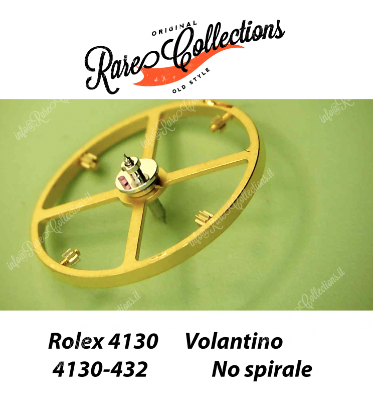 Rolex Balance 4130-432 Daytona Volantino Bilanciere Asse OK No spirale 4130