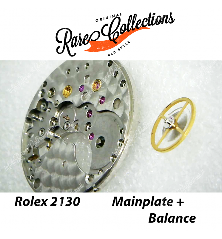 Rolex 2130-100 MainPlate Main Plate Piastra Platina + Balance Bilanciere