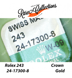 NEW Nuovo Crown Rolex 243 24-17300-8 Corona Oro GOLD Blister