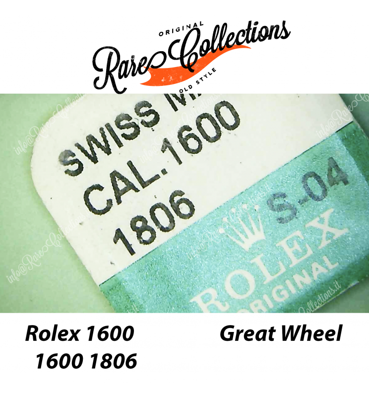 NEW Nuovo Blister Rolex 1600 1800 Great Wheel Grande Ruota NEW Nuovo Blister Rolex 1600 1800 Great Wheel Grande Ruota