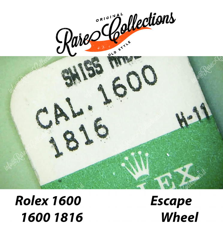 NEW Nuovo Blister Rolex 1600 1816 Escape Wheel Ruota Scappamento